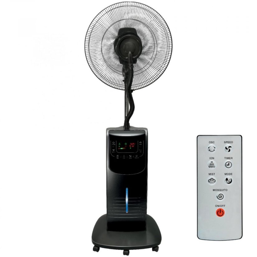 Ventilátor s parou 90 W - čierny
