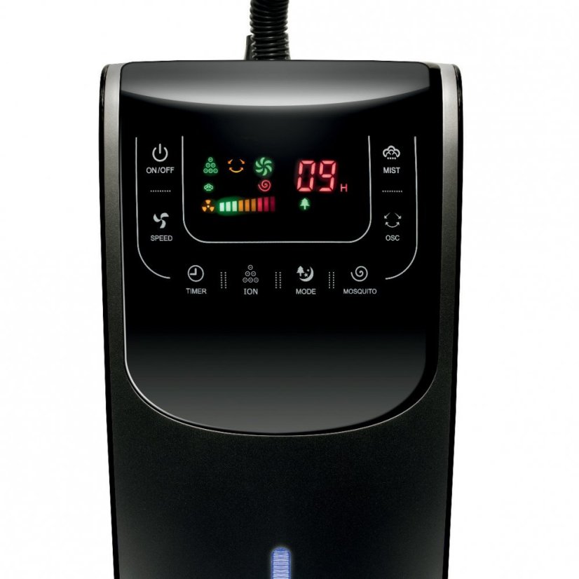 Ventilátor s parou 90 W - čierny