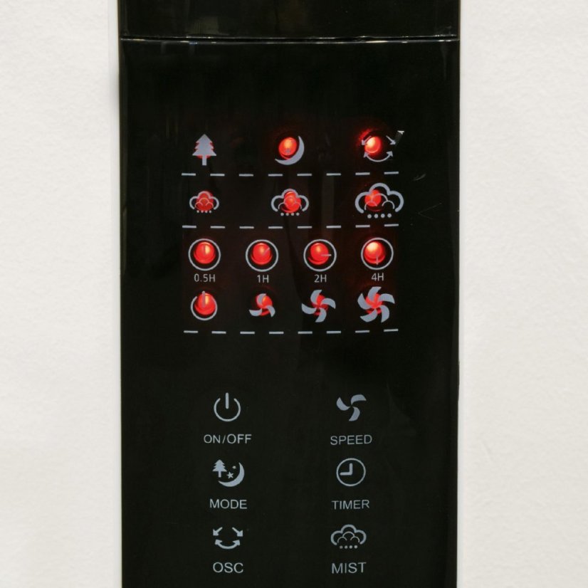 Ventilátor s parou 80 W - biely